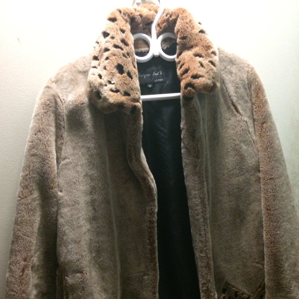 woman fur coat